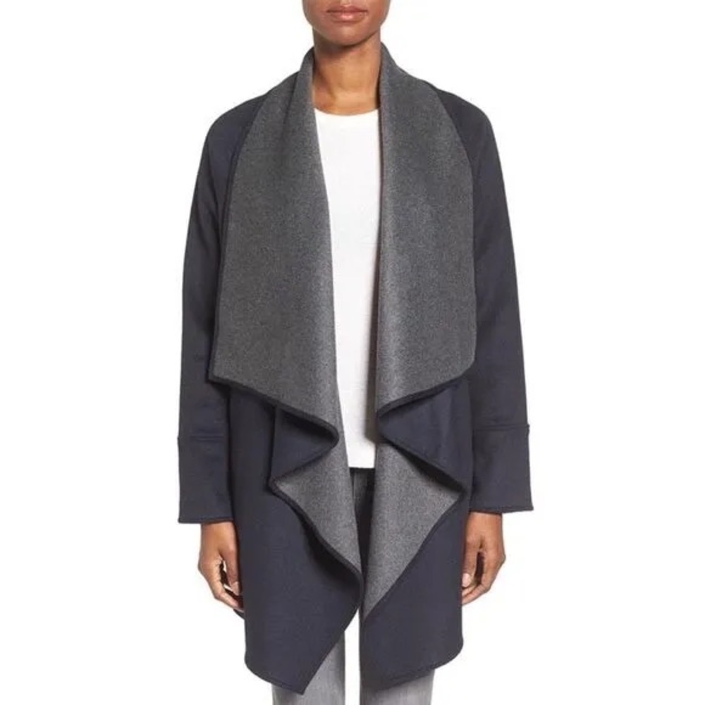 Michael Kors Double Face Wool Drape Coat